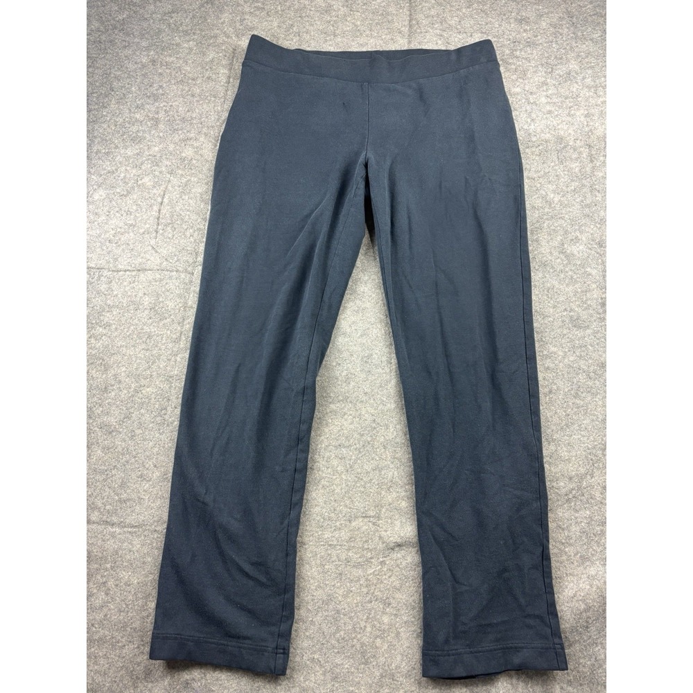 Pure Jill Sweatpants‎ Women's M Navy Blue Affinity French Terry Slim Leg Lounge